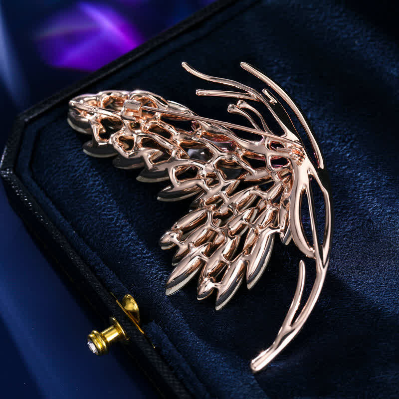 Women's Dazzling Gradient Pink Butterfly Brooch - image 3