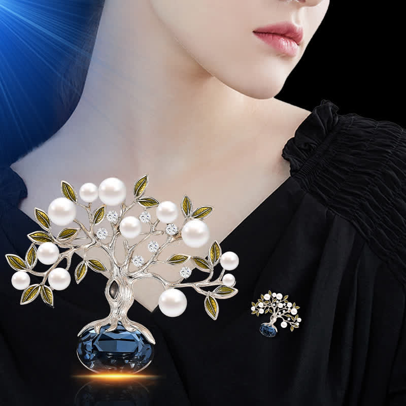 Women's Elegant Retro Flower The Tree of Life Brooch - image 1