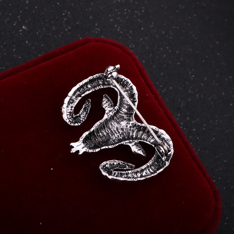 Men's Rams Head Animal Accessories Brooch - image 2