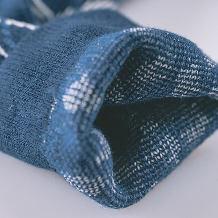Novelty Plaid Patterned Cozy Cotton Crew Socks - image 8