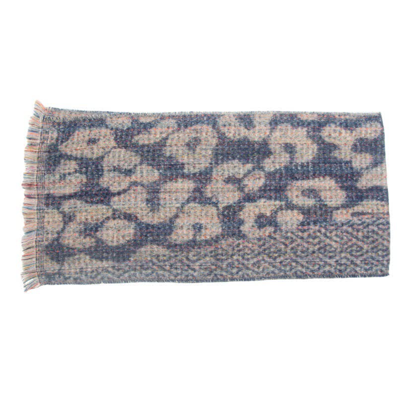 Unisex Pretty Leopard Print Short Fringe Scarf - image 17