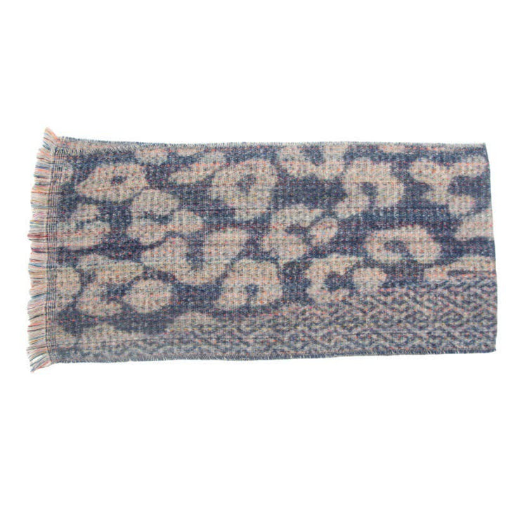 Unisex Pretty Leopard Print Short Fringe Scarf - image 17