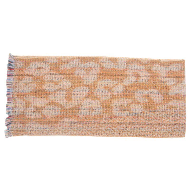 Unisex Pretty Leopard Print Short Fringe Scarf - image 19