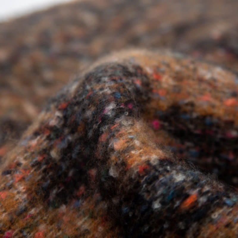 Unisex Pretty Leopard Print Short Fringe Scarf - image 6