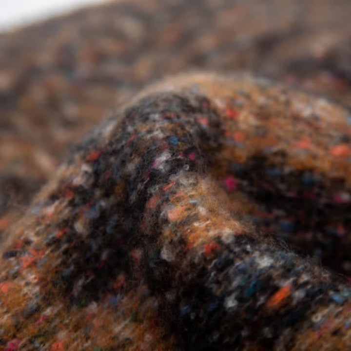 Unisex Pretty Leopard Print Short Fringe Scarf - image 6