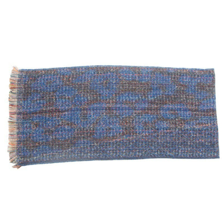 Unisex Pretty Leopard Print Short Fringe Scarf - image 11