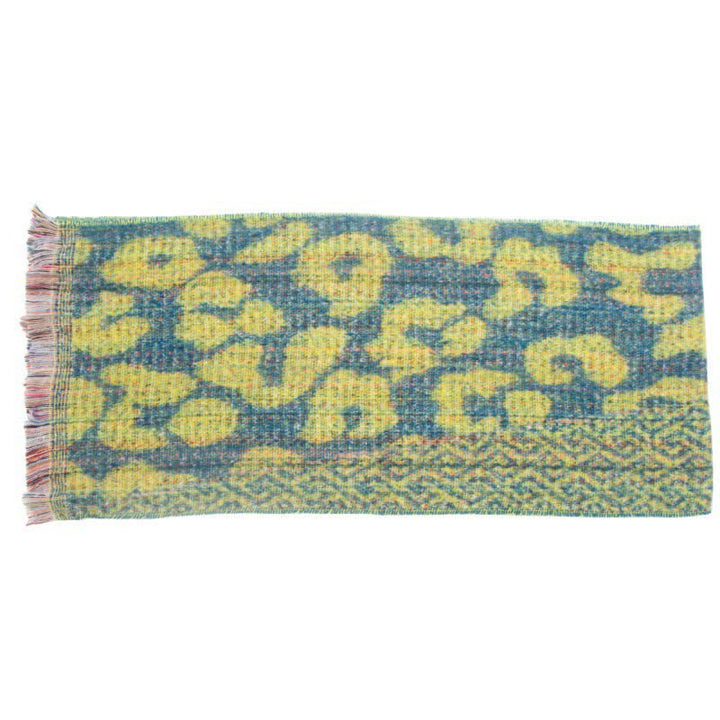 Unisex Pretty Leopard Print Short Fringe Scarf - image 13
