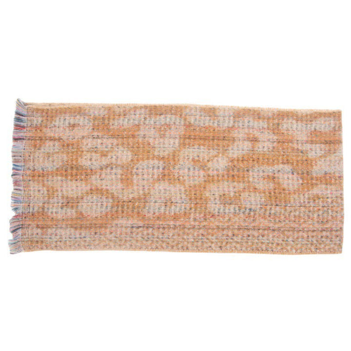 Unisex Pretty Leopard Print Short Fringe Scarf