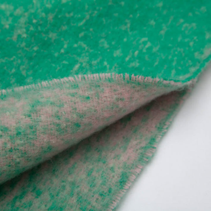 Unisex Gradient Color Tassels Cold Weather Roving Scarf - image 7