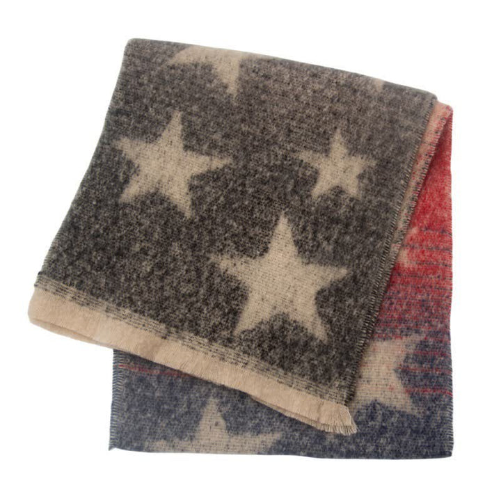 Unisex Thick Fashion Five Pointed Star Roving Scarf - image 19