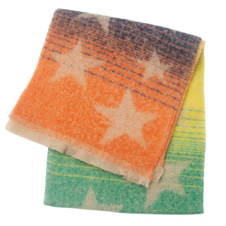 Unisex Thick Fashion Five Pointed Star Roving Scarf - image 11