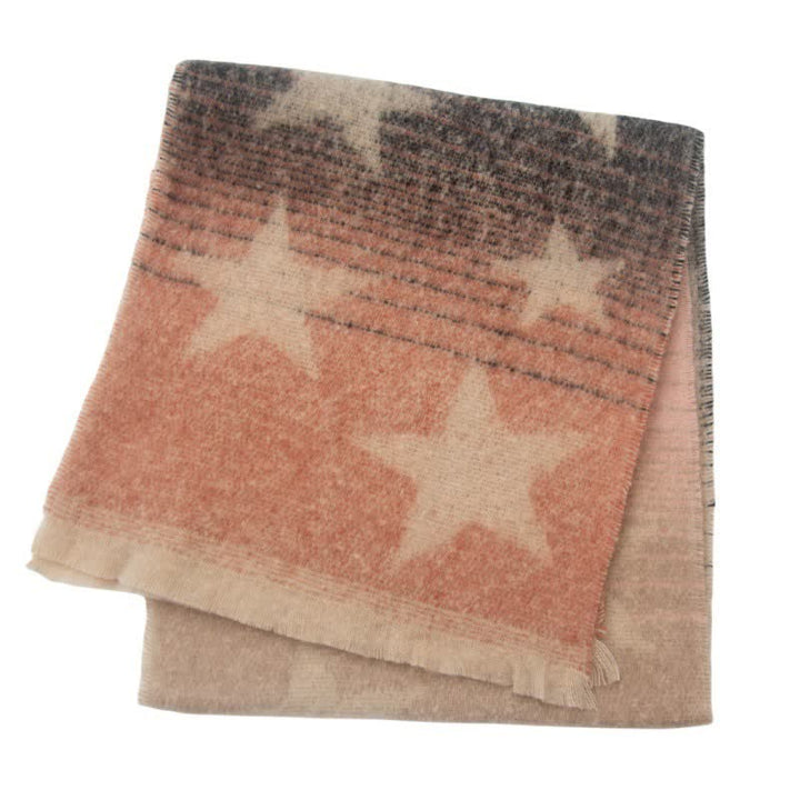 Unisex Thick Fashion Five Pointed Star Roving Scarf - image 21