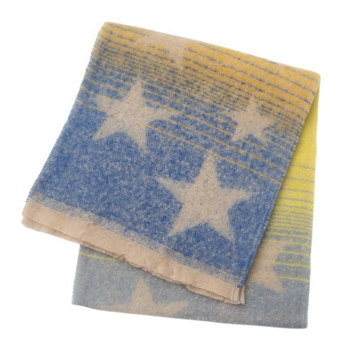 Unisex Thick Fashion Five Pointed Star Roving Scarf - image 13