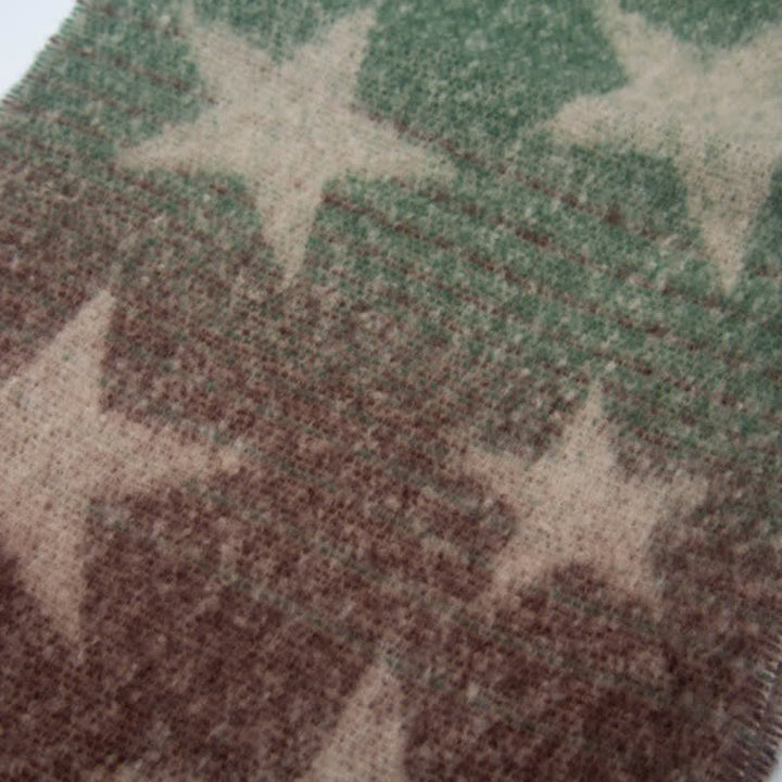 Unisex Thick Fashion Five Pointed Star Roving Scarf - image 5