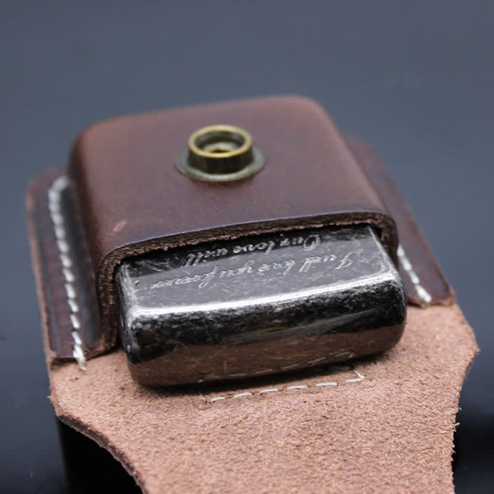 Indian Turquoise Lighter Holder Leather Belt Bag - image 7