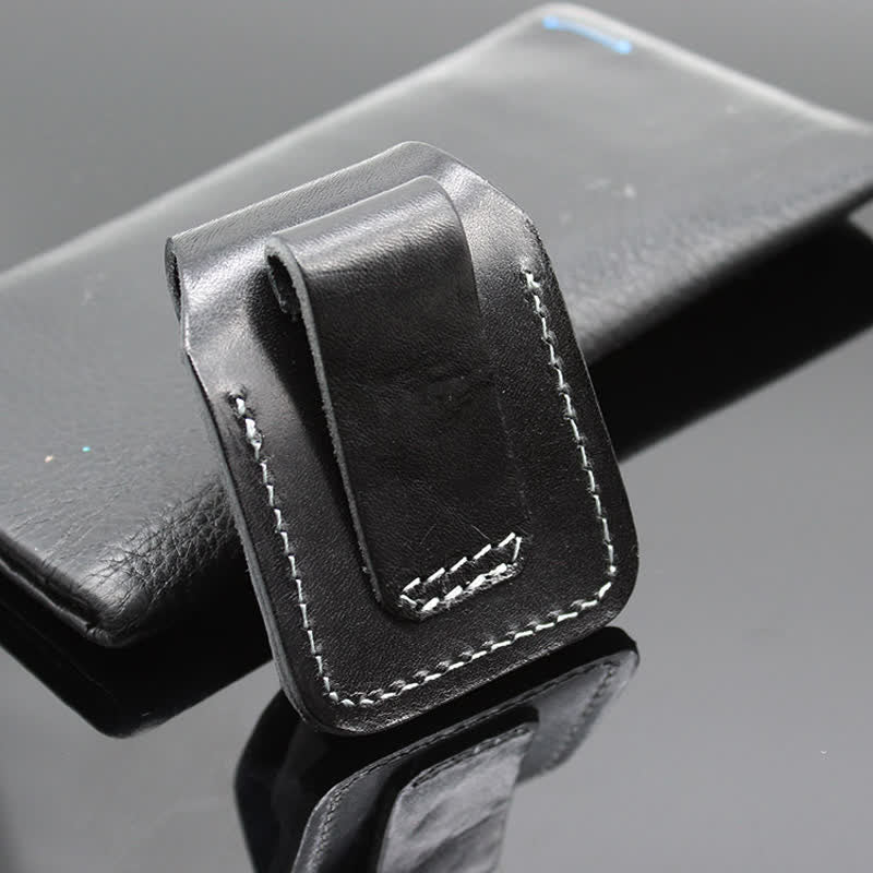 Indian Turquoise Lighter Holder Leather Belt Bag - image 10