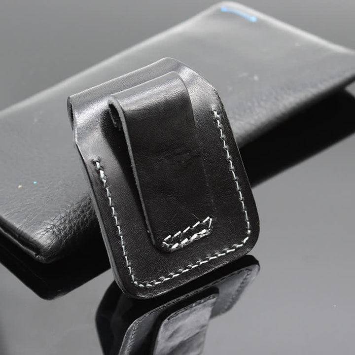 Indian Turquoise Lighter Holder Leather Belt Bag - image 10