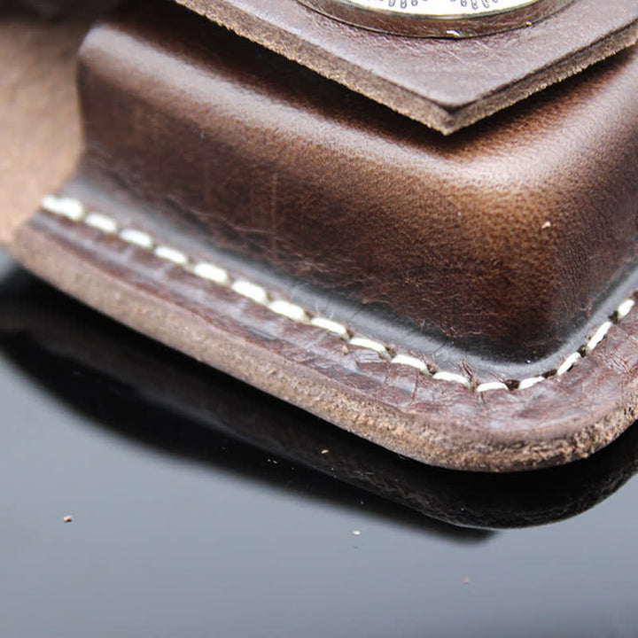 Indian Turquoise Lighter Holder Leather Belt Bag - image 6