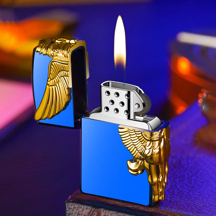 Three Sides 3D Relief Pegasus Refillable Butane Lighter - image 6