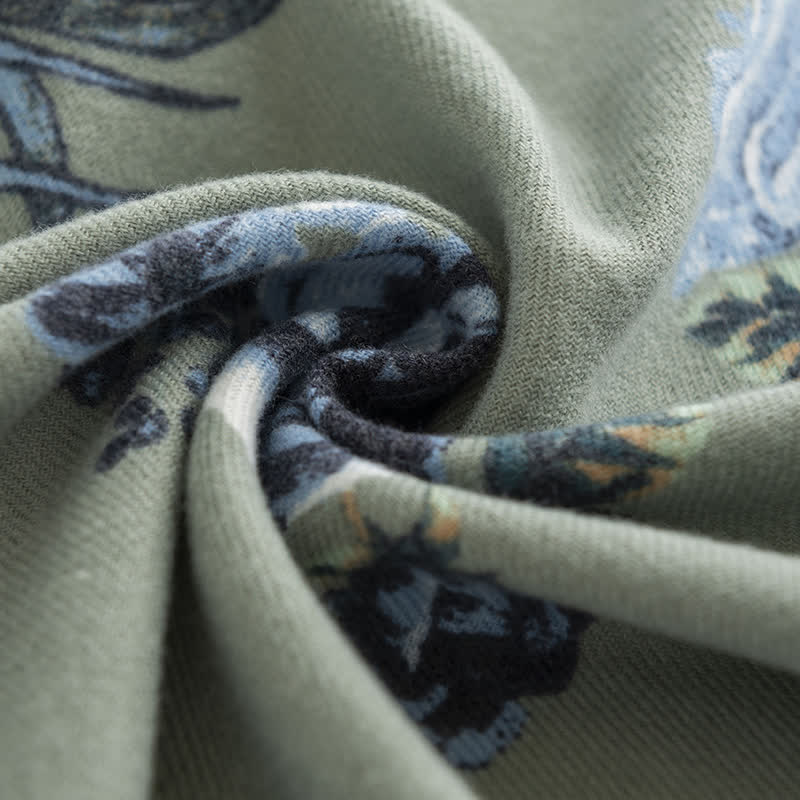 Women's Graceful Large Rose Romantic Pattern Scarf - image 3