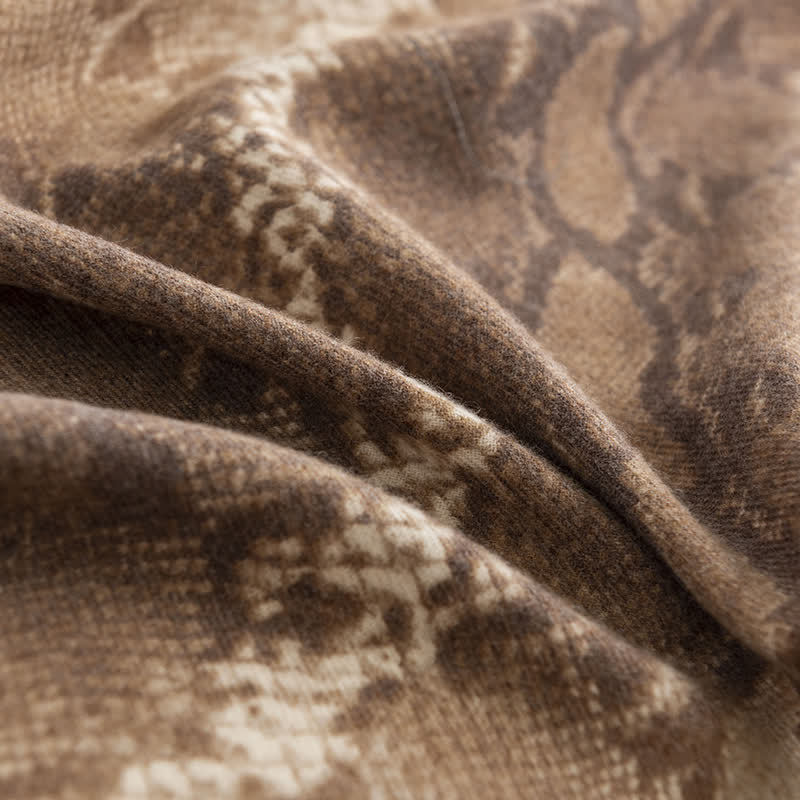 Women's Chic Street Style Snakeskin Print Scarf - image 10