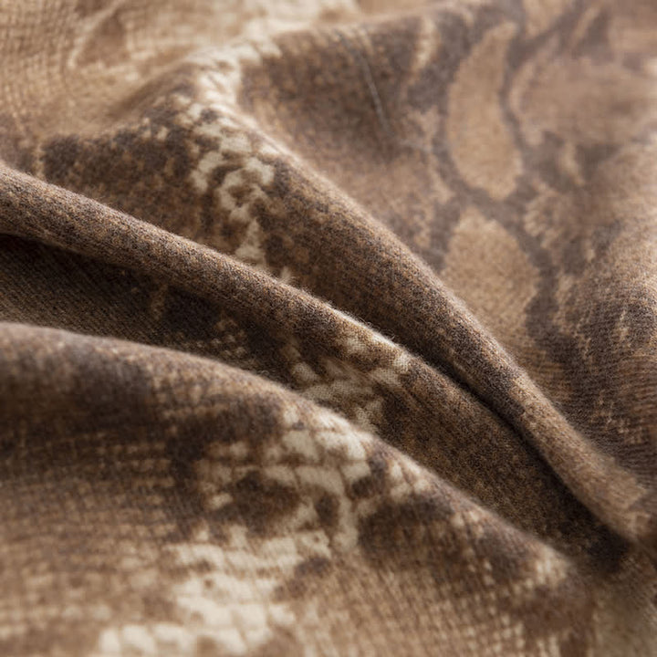 Women's Chic Street Style Snakeskin Print Scarf - image 10