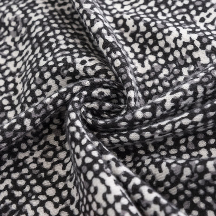 Women's Black Snake Skin Pattern Red Line Scarf - image 4