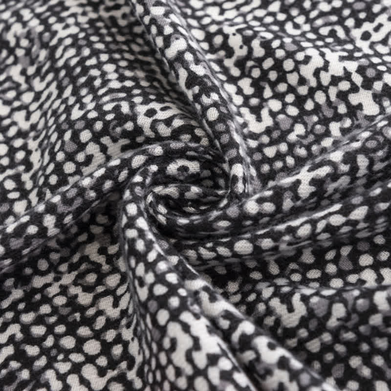 Women's Black Snake Skin Pattern Red Line Scarf - image 4