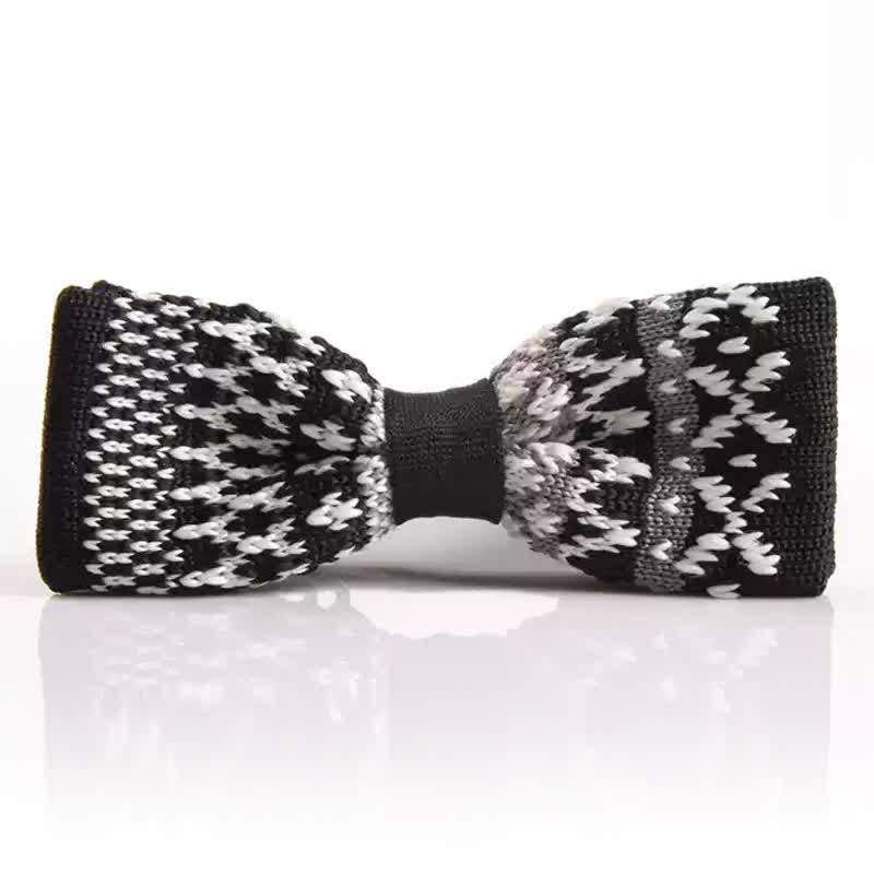 Men's Exotic Ethnic Style Knitted Bow Tie - Style #2 - image 1
