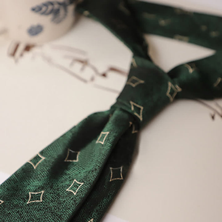 Men's Navy Cartoon Penguin Pattern Necktie - image 1