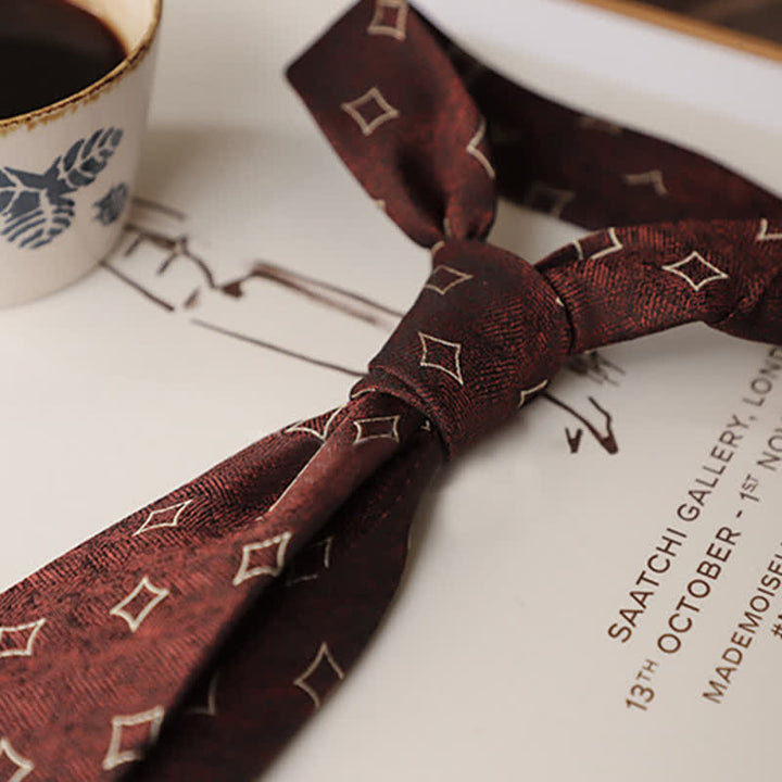 Men's Navy Cartoon Penguin Pattern Necktie - image 5