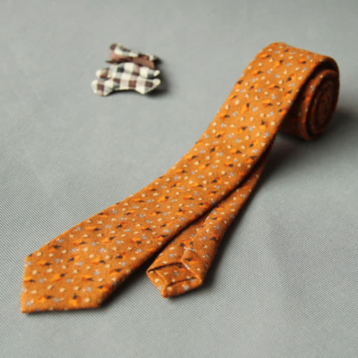 Men's Cute Fresh Floral Casual Cotton Necktie - image 10
