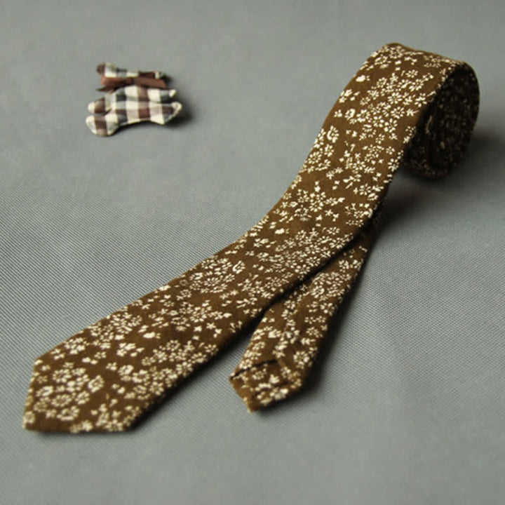 Men's Cute Fresh Floral Casual Cotton Necktie - image 3