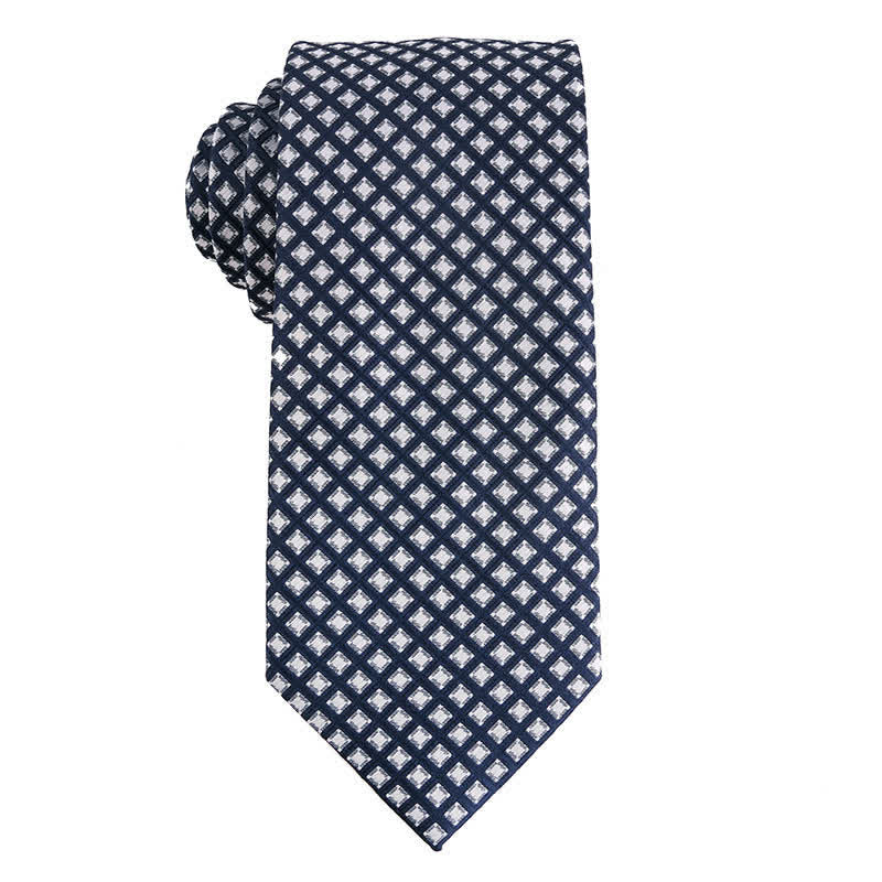 Men's Dark Gray Series Paisley Polka Dots Stripes Necktie - Style #2 - image 3