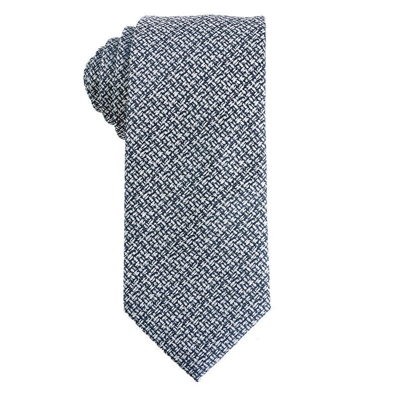 Men's Dark Gray Series Paisley Polka Dots Stripes Necktie - Style #3 - image 4