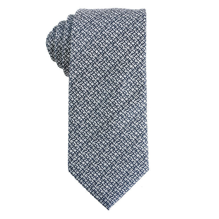 Men's Dark Gray Series Paisley Polka Dots Stripes Necktie - Style #3 - image 4
