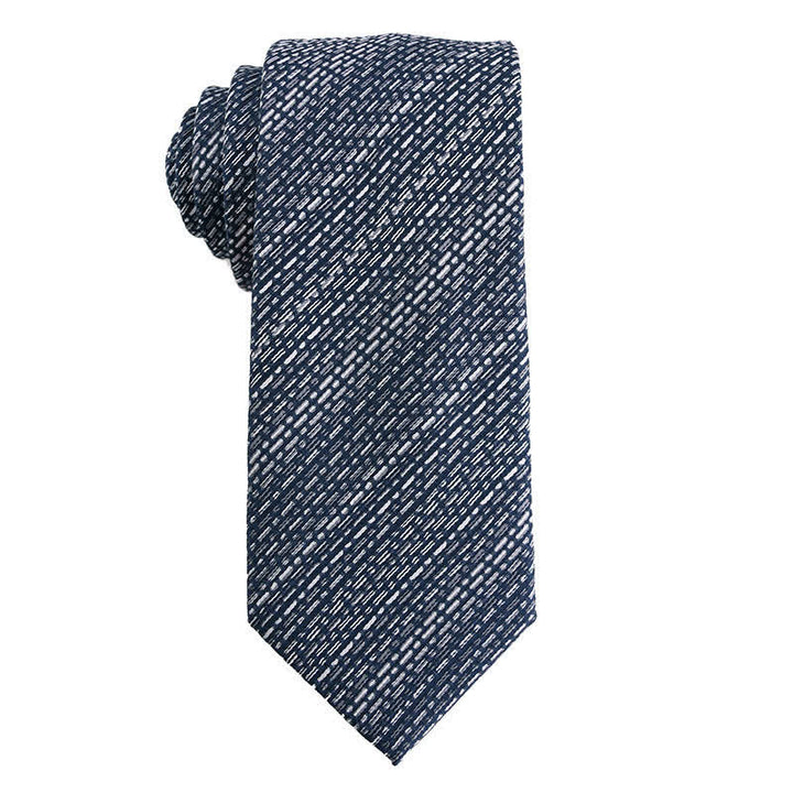Men's Dark Gray Series Paisley Polka Dots Stripes Necktie - Style #5 - image 6
