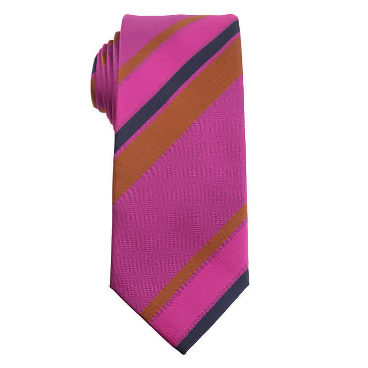 Men's Vibrant Medium Violet Red Series Necktie - Style #3 - image 4