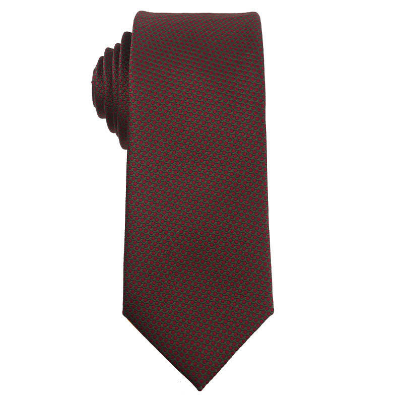 Men's Vibrant Medium Violet Red Series Necktie - Style #7 - image 8