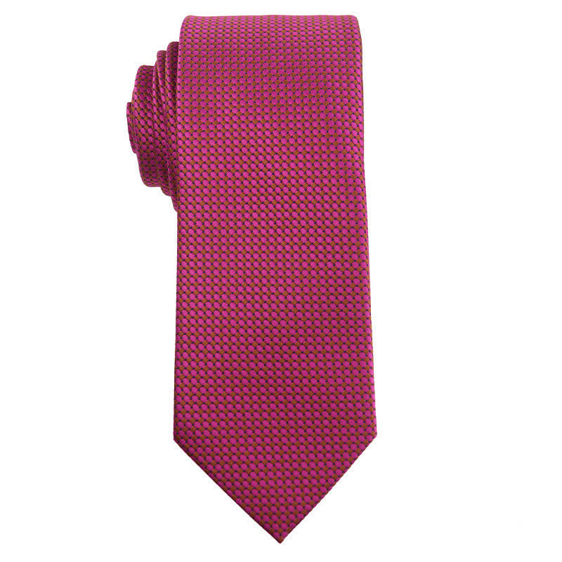 Men's Vibrant Medium Violet Red Series Necktie - Style #5 - image 6