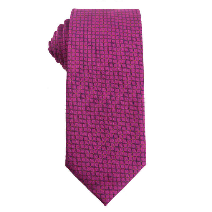 Men's Vibrant Medium Violet Red Series Necktie - Style #1 - image 2
