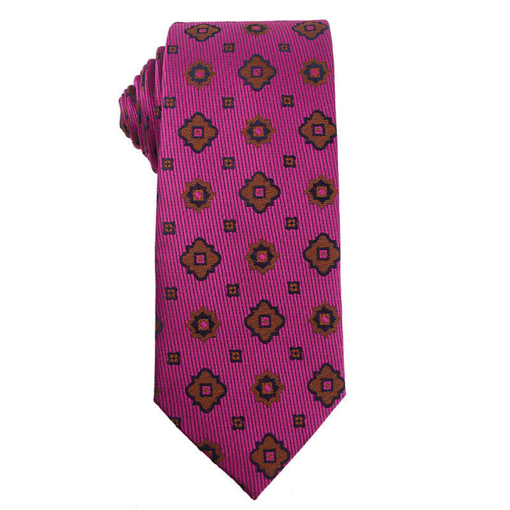 Men's Vibrant Medium Violet Red Series Necktie - Style #2 - image 3