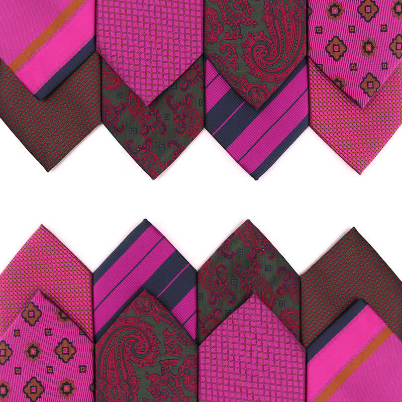Men's Vibrant Medium Violet Red Series Necktie - image 0
