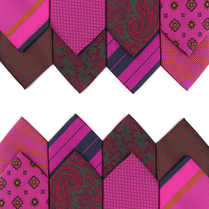 Men's Vibrant Medium Violet Red Series Necktie - image 0