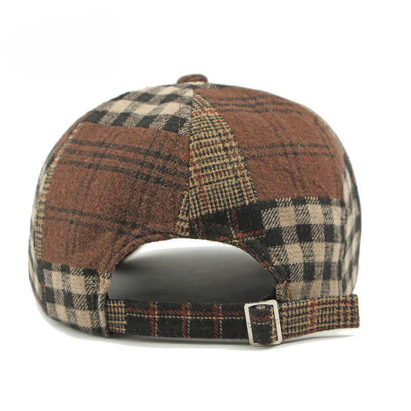 Different Classic Patchwork Plaid Newsboy Beret Hat - image 8