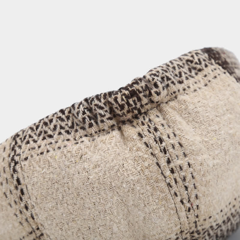 Gradient Color Fringe Herringbone Newsboy Beret Hat - image 5