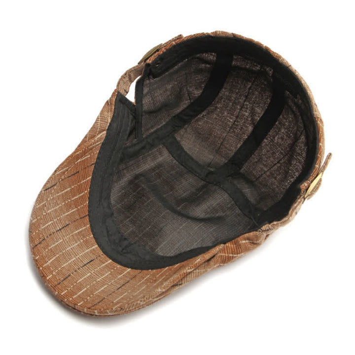 Classic Striped Casual Peaked Flat Beret Hat - image 12