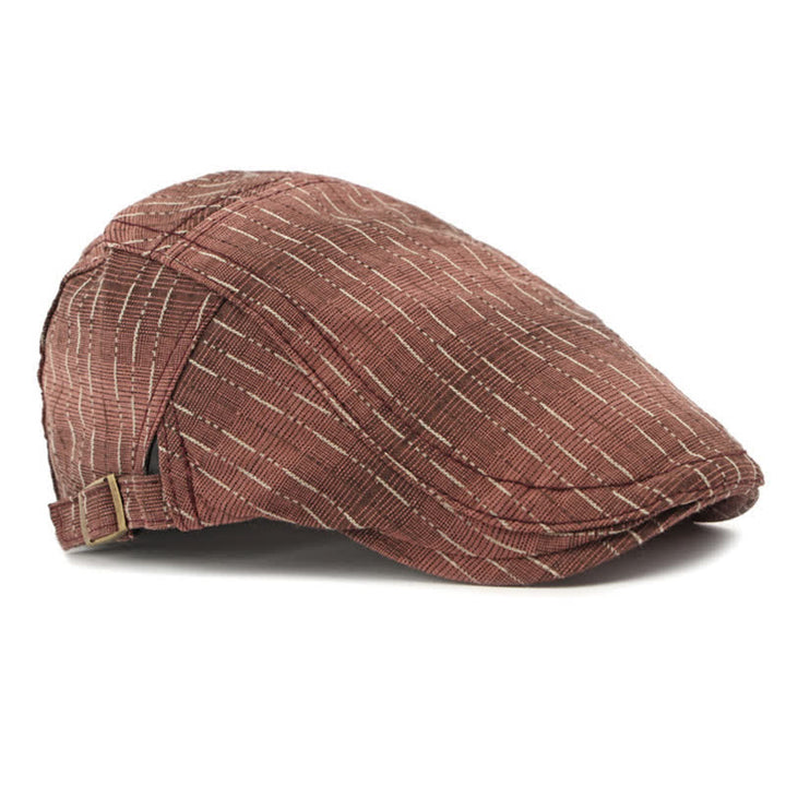 Classic Striped Casual Peaked Flat Beret Hat - image 15