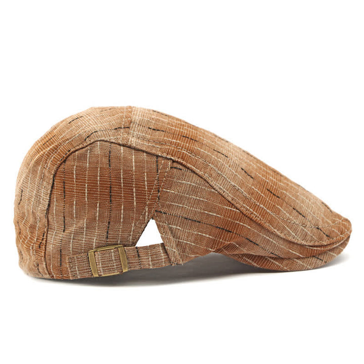 Classic Striped Casual Peaked Flat Beret Hat - image 10