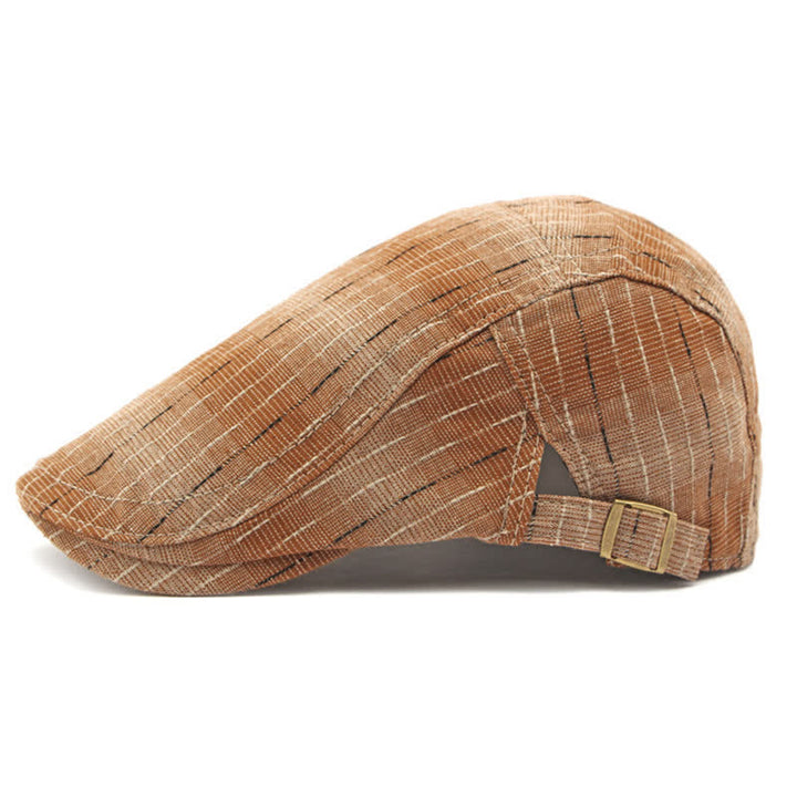 Classic Striped Casual Peaked Flat Beret Hat - image 8